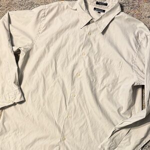 Classic Men's Light Gray Branson Button Down Shirt XXL